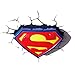3DLightFX Warner Bros DC Comics Superman Crest 3D Deco Light