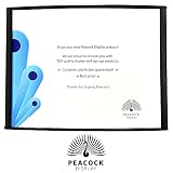 Peacock display Curved Office Business Door Sign Holder | Aluminum Wall Mount Name Plate Holder, cubicle sign holder, sturdy and beautiful 11" W X 8.50" H (N-11x8.5" 2 signs black)