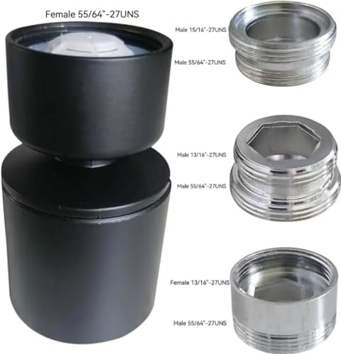 BOARNE Bico Arejador de Torneira de Cozinha e Banheiro Preto, Extensor de Torneira, Pulverizador de