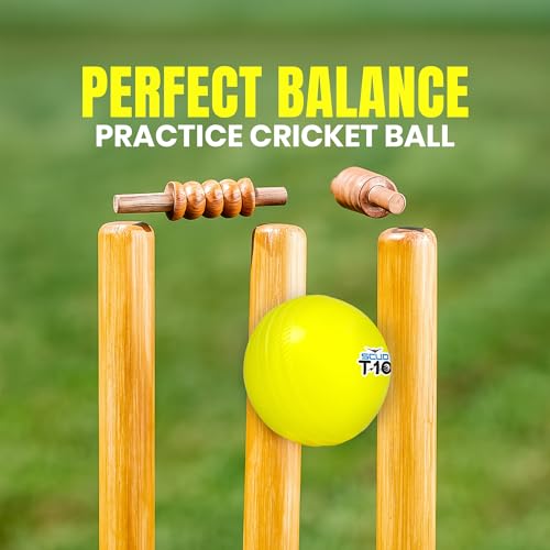 Image of SCUD T10 PVC Wind Ball for Practice | Indoor & Outdoor Soft Training Cricket Ball for Coaching & Daily Practice | Lightweight 80-85 g Durable PVC Construction (Pack of 6pc Balls, Multicolor)
