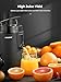 Juicer Machines, HOUSNAT Juicer Whole Fruit and Vegetables with 3-Speed Setting, Upgraded Version 400 W Motor Quick Juicing, Cleaning Brush and Juicing Recipe Included, Black