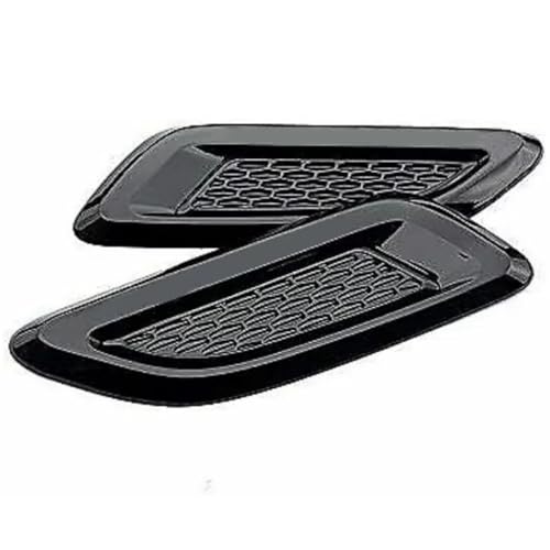 Grilles d'aération de capot pour Range Rover Evoque 2011-20182 pièces en plastique ABS noir