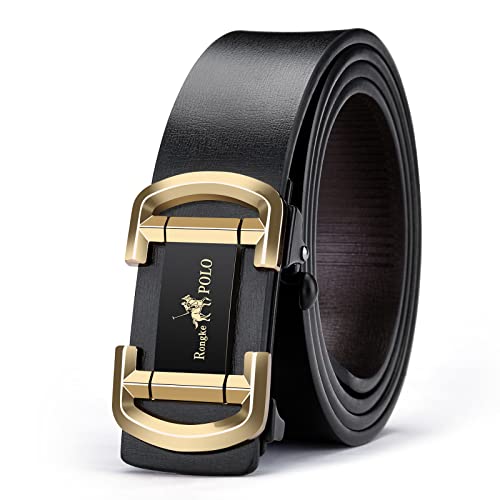 Ceintures en cuir noir pour homme