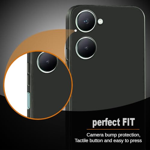 Image of Back Cover | Full Camera Protection | Premium Liquid Silicon Case | Flexible Bumper Case for Vivo Y18 4G / Y18e 4G / Y28s 5G / Y28e 5G / Y03 4G / T3 Lite 5G / Z9 Lite 5G (Military Green)
