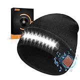 ZOOI Gifts for Men, Father s Day Gifts from Daughter Son, Gadgets Birthday Gift for Men Dad, LED Bluetooth Beanie Hat, Gifts for Men Who Have Everything