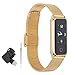 Aoca Smart Band, Fitness Tracker Suivi de la Condition Physique Smart Band Bracelet Intelligent pour améliorer la qualité du Sommeil(Golden)