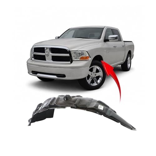 Image of FitParts Compatible with Dodge Ram 1500 2009-2018 Front Left Fender Liner | Driver Side, Plastic, Ready to Install, OEM 68285577AA, CH1248152
