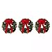 18-Inch Pre-Lite Battery-Operated Wreaths Set of 3