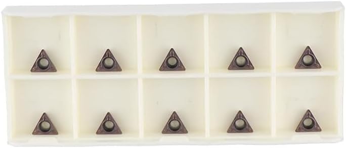 10PCS C Angle Carbide Inserts for Pneumatic Chamfering, Triangular Deburring Tips for Steel Cast Iron Cutting, Chamfering Machine Replacement