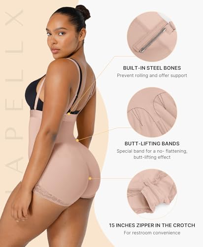 Image of SHAPELLX Fajas Colombianas Shapewear for Women Tummy Control Bodysuit