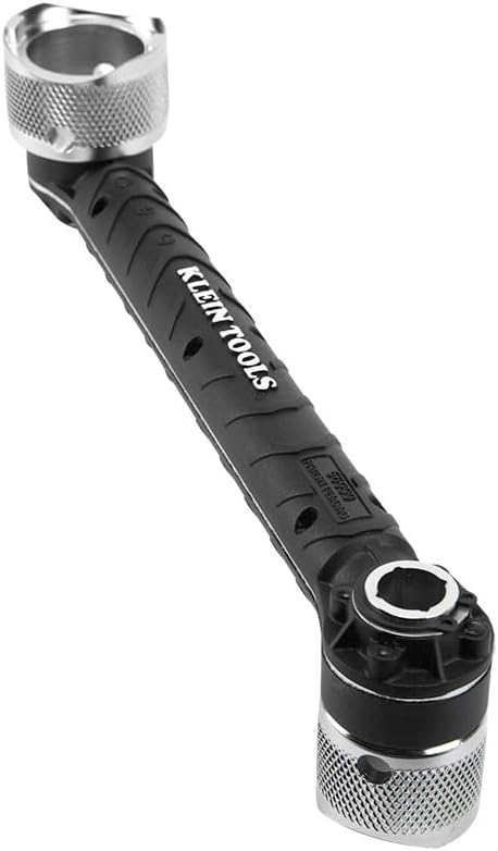 Klein Tools 56999 Conduit Locknut Wrench for 1/2-Inch and 3/4-Inch Connectors, Direct Drive Heads Rotate