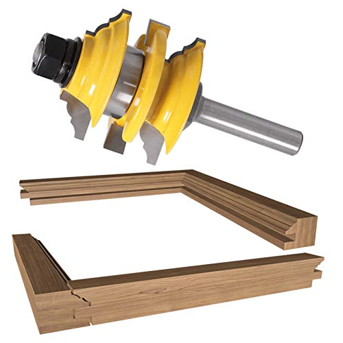 Zkenyao-Router Bit 8mm Shank Rail Stile Bit Stacked Wood Cutting Tool Woodworking Router bit, 1 pcs? Use Safety Reliable