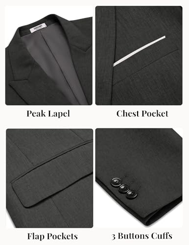 COOFANDY Mens Blazer Casual Two Buttons Sport Coat Slim Fit Lightweight Suit Jackets - Image 6