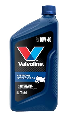 Valvoline 4-Stroke Motorcycle 10W-40 Motor Oil 1 Quart