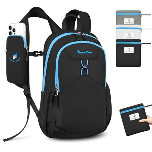 Seektop 15L Foldable Lightweight Hiking Backpack for Men and Women