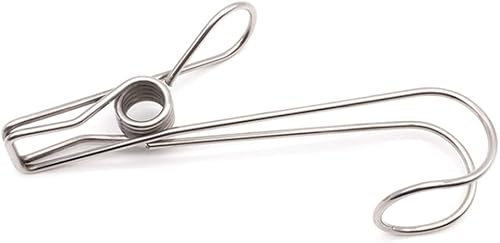 Miniatura 6 de Cabilock 20 perchas de alta resistencia con clips de metal resistentes para colgar abrigos, perchas de metal resistente, ganchos de metal