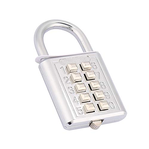 Image of Password Padlock Zinc Alloy 5 Digit Combination Password Lock for Door School Gym Fence Cupboard Drawer Luggage