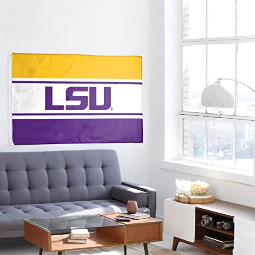 Drapeau LSU Tigers double face lisible des deux côtés pour mât extérieur NCAA - 6
