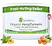Zenrenu Organic Hemp Turmeric Joints & Muscle Cream with Arnica, MSM, Hemp Oil Extract, & 7 Essential Oils - Non Greasy & Fast Absorbing for Back, Neck, Elbows, Knees, & Hip 4 oz