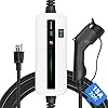 Morec EV Charger Level 1 15A NEMA5-15P 110V Portable EVSE SAE J1772 Plug 6m (20 feet) Home Electric Vehicle Charging Station