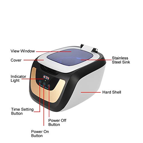 Ultraschallreinigungsgerät ,professioneller 750 ml Ultraschallreiniger, 42.000 Hz Waschmaschine für Brillen, Schmuck… – Bild 6