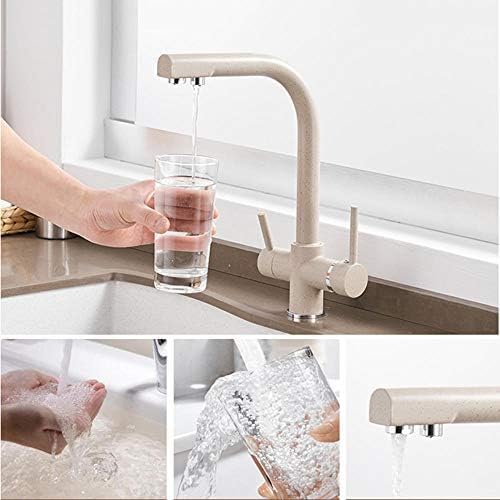 Robinet filtre à eau éliminant le second perçage pour évier de cuisine avoine