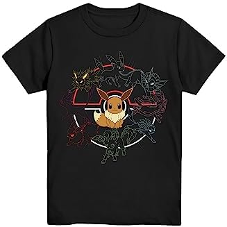 Camiseta Pokémon Mono Eeveeloutions Eevee Boys