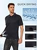 MAGCOMSEN Black Polo Shirt Men Golf Polo Shirt Short Sleeve Quick Dry Sports Top Moisture-Wicking Summer Work Shirts, 3XL #3