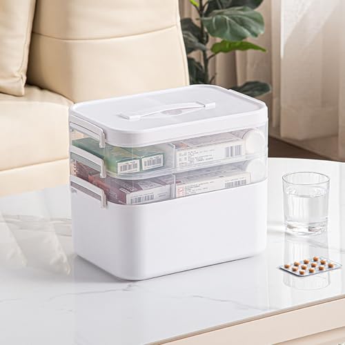 Boîte de rangement médicaments d'urgence portable multicouche - 4