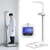 DPLWJPP Medizinische Waage Digital Ultr-Aschall-Größen und Gewichtswaage Ultr-Aschall...