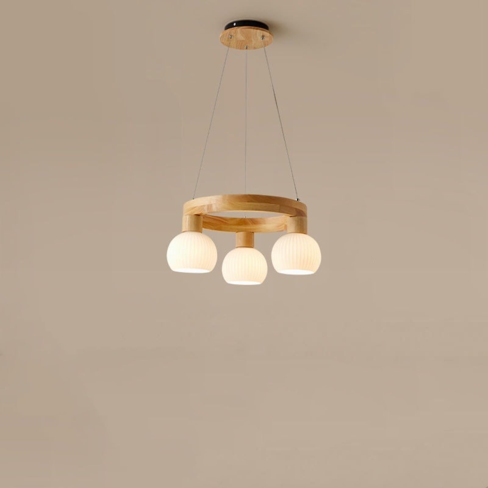 chandelier 3-lampowa lampa wisząca na koło wozu wiejskiego, zabytkowa oprawa sufitowa, drewniany żyrandol z wyspą kuchenną do kuchni, jadalni, sypialni, przedpokoju pendant lamp