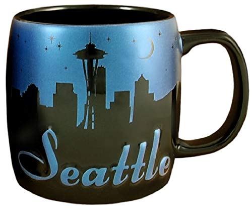 Taza de café Americaware 22 oz Night Sky negro miniatura 2