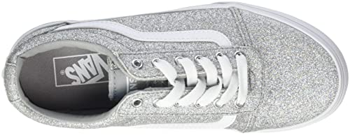 Vans Vans Ward Canvas Sneaker, (Party Glitter) Silver/White, 2.5 UK