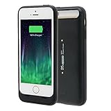 LifeCHARGE InAir Battery Case with Wireless Charging Technology for Apple iPhone 5/5s - Retail Packaging - Black