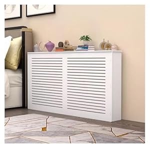 Qulamrdk Modernes Heizkörperverkleidung Einbaumöbel Weiß 80x80x20cm