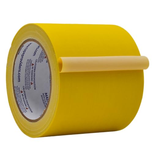 Image of WOD GTC12 Gaffer Tape, Yellow Low Gloss Finish Film, 4 inch x 60 ft. (Pack of 12) Residue Free, Non Reflective Cloth Fabric, Secure Cords, Water Resistant, Photography, Filming Backdrop
