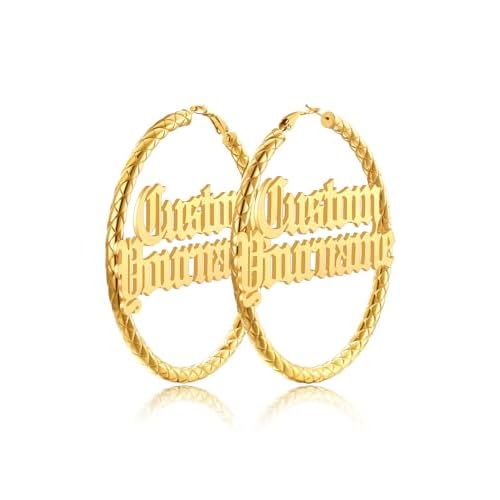 Classic Black/18K Gold Plated/Stainless Steel Hoop Earrings for Women 20mm/30mm/40mm/60mm/80mm Oversized Hypoallergenic Chunky Tube Hoops Rounded Loop Earrings Come with Box 01.Black Cube Tw