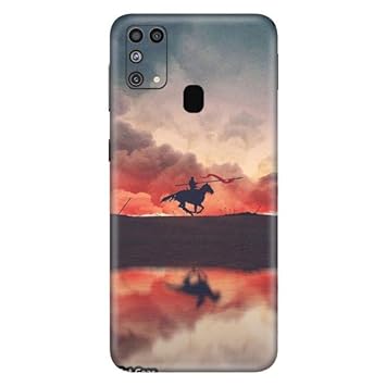 Gadget Gear Vinyl Skin Back Sticker Maharana Pratap Warrior (165) Mobile Skin Compatible with Samsung Galaxy M31 (Only Back Panel Coverage Sticker)