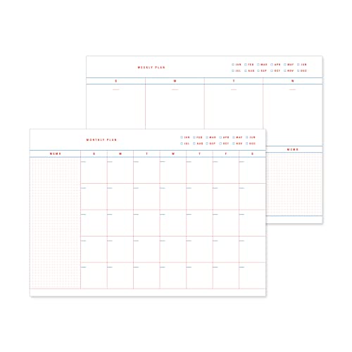 Planning académique B5 Monolike pour réussir votre organisation de bureau et d'études