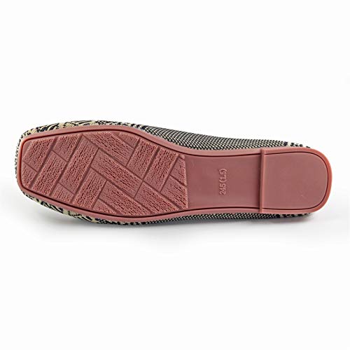 RVROVIC Women Flat Shoes Knitted Lightweight Slip-on Loafers Breathabel Soft Comfortable Ballet Flats3
