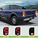 AUTOSAVER88 LED Tail Lights Compatible with Ford Ranger 2001 2002 2003 2004 2005, Tail Lamps Black Smoke Replacement Assembly Left + Right Pair