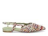 Etika Ballerines tressées pour femme, élégantes chaussures plates à bout fin, chaussures Slingback réglables, 10130, multicolore, 38 EU