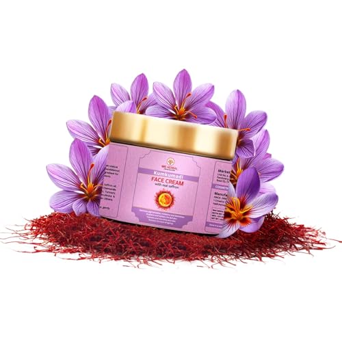 Kumkumadi Face Cream for Fairness, Radiant Glow, Skin Brightening & Firming, 50gm Ayurvedic Moisturizer with Natural Ingredients, No Artificial Chemicals, Fragrance or Colour