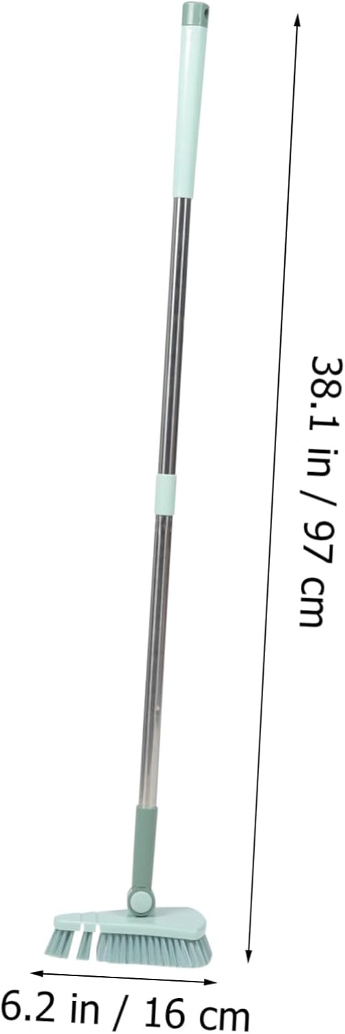 Mipcase 4pcs Floor Scrub Brush for Pool Cleaning Hard Bristle Tile Brush Handle for Bathrooms Kitchens and Showers