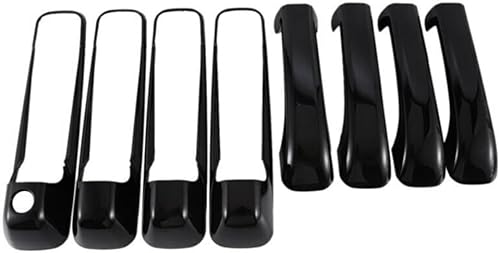 Miniatura 2 de Se adapta al mango 4Dr negro brillante + portón trasero con cubiertas KH de plástico ABS