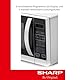 Sharp R742INW 2-in-1 Mikrowelle mit Grill/ 25 L/ 900 W/ 1000 W Grill/LED-Display/ 8 Automatikprogramme/Gewichtgesteuertes Auftauen/Kindersicherung/Energiesparmodus/hoher Rost/Silber
