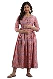 MAGHMA Maternity Maxi Dress for Women Baby Shower Pregnancy Dresses Breastfeeding Dress Lounge Dress (Peach...
