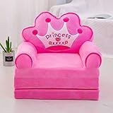 Multifunctional Convertible Children's Sofa,Children's 2 in 1 Flip Open Foam Sofa Upholstered Mini...