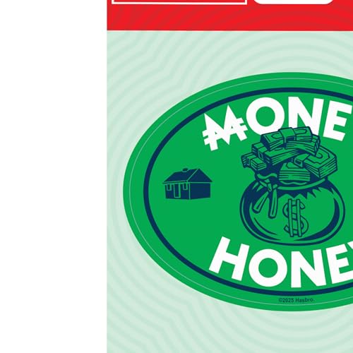 Image of Hasbro Monopoly Money Honey Adhesive Vinyl Decal - Fun Monopoly Sticker for Water Bottle or Laptop