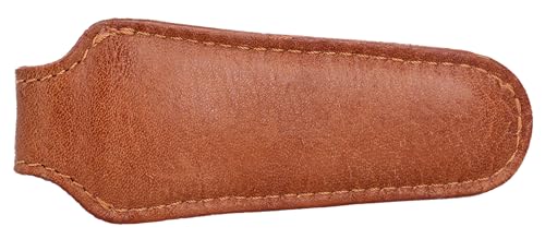 Gusti Leder Scherenetui Camillo - Scherentasche Aufbewahrungstasche Damen Herren Braun Leder